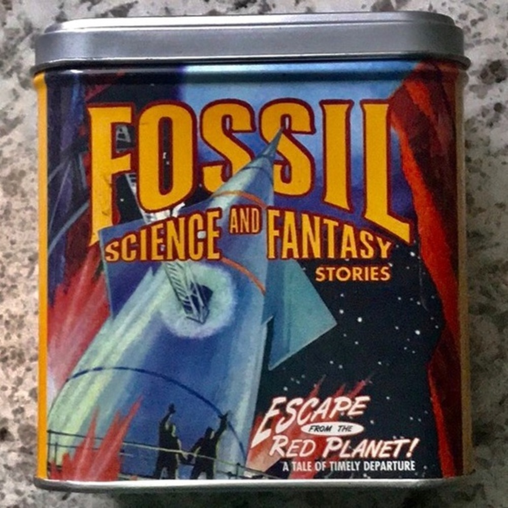 STASH CAN Vintage Fossil Can BRC 0098 5/98